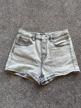 wild fable Light Gray High-Rise Denim Shorts